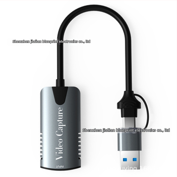 USB-C na HDMI video zachytávač Hu-04A s čipom MS2109, HDMI rozhranie, výstup 1080P60, kompatibilný so Windows, 1-ročná záruka
