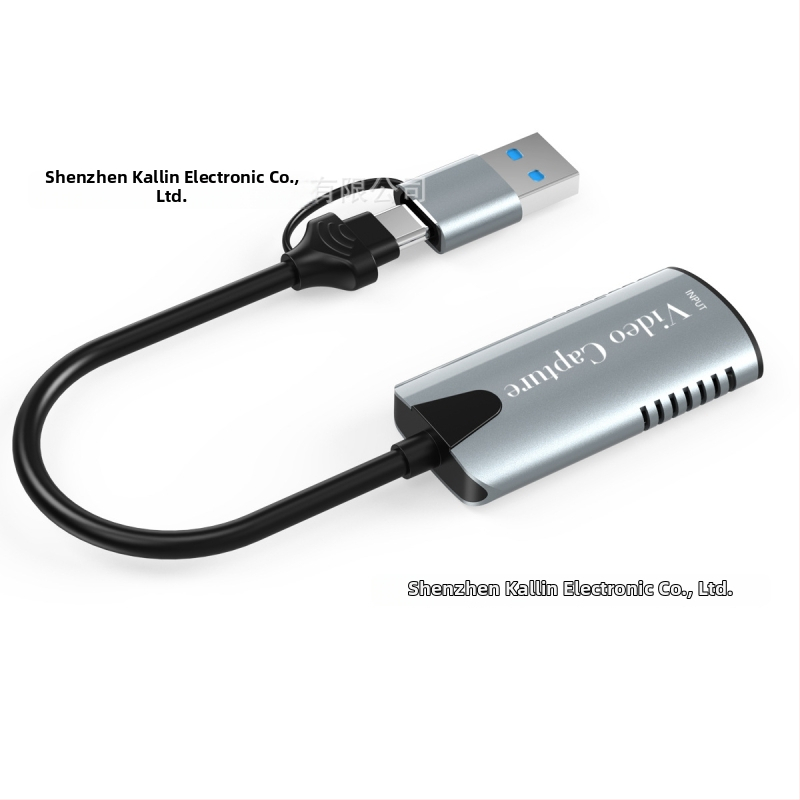 USB-C na HDMI video zachytávač Hu-04A s čipom MS2109, HDMI rozhranie, výstup 1080P60, kompatibilný so Windows, 1-ročná záruka