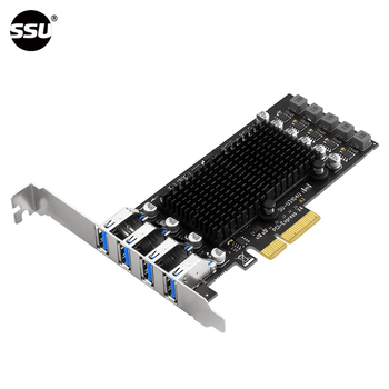 Κάρτα Προσαρμογής: SSU SU-U3104U(A2) – USB 3.2 Διπλού Καναλιού, PCIe σε 4 Θύρες USB 3.1, Επέκταση για Βιομηχανικές Κάμερες