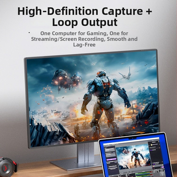 Карта за видеозаснемане ACASIS VC-005, 4K, USB 3.0/Type-C, PS4/PS5, YUY2