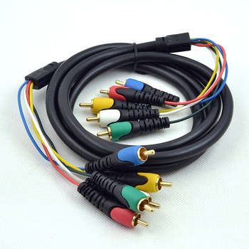 YR-AV-20 Yirui Adapter kabel za audio/video s 5 RCA priključcima i RGB komponentnim videom