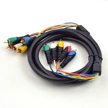 YR-AV-20 Yirui Adapter kabel za audio/video s 5 RCA priključcima i RGB komponentnim videom