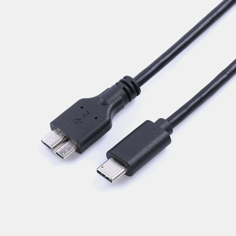 USB 3.0 Micro-B na USB-C OTG adapter kabel, 10 Gbps, 0,5 m, bakreno jezgro