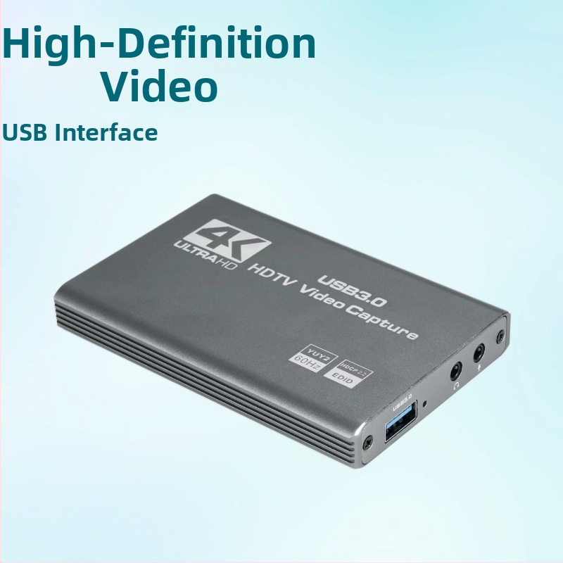 Card de captură video 4K HDMI/USB pentru PS5, camere, telefoane, tablete și streaming pe PC; 4K/1080p, compatibil cu toate sistemele de operare, garanție 1 an