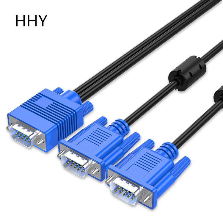 VGA splitter kabel 1x2 za PC za projektor/TV, duljina 1.8 m, bakreni vodnik, niklovani premaz