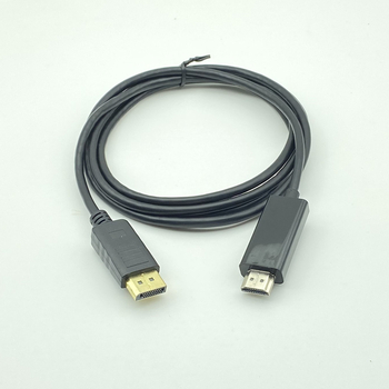 Cablu adaptor DP către HDMI cu cip, DisplayPort către HDMI, 1,8 m, nucleu de cupru