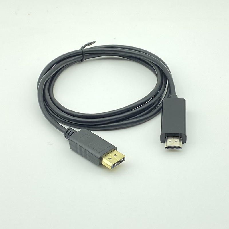 Cablu adaptor DP către HDMI cu cip, DisplayPort către HDMI, 1,8 m, nucleu de cupru