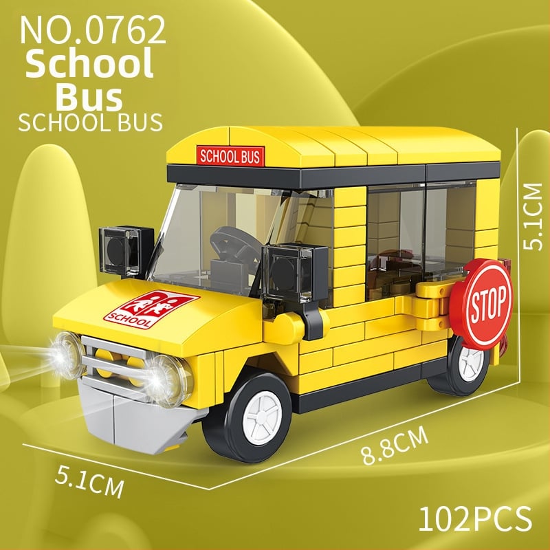 ABS пластмасов конструктор, Lego съвместим, 400–800 бр., за деца 7–14 години, подходящ за самостоятелно сглобяване.