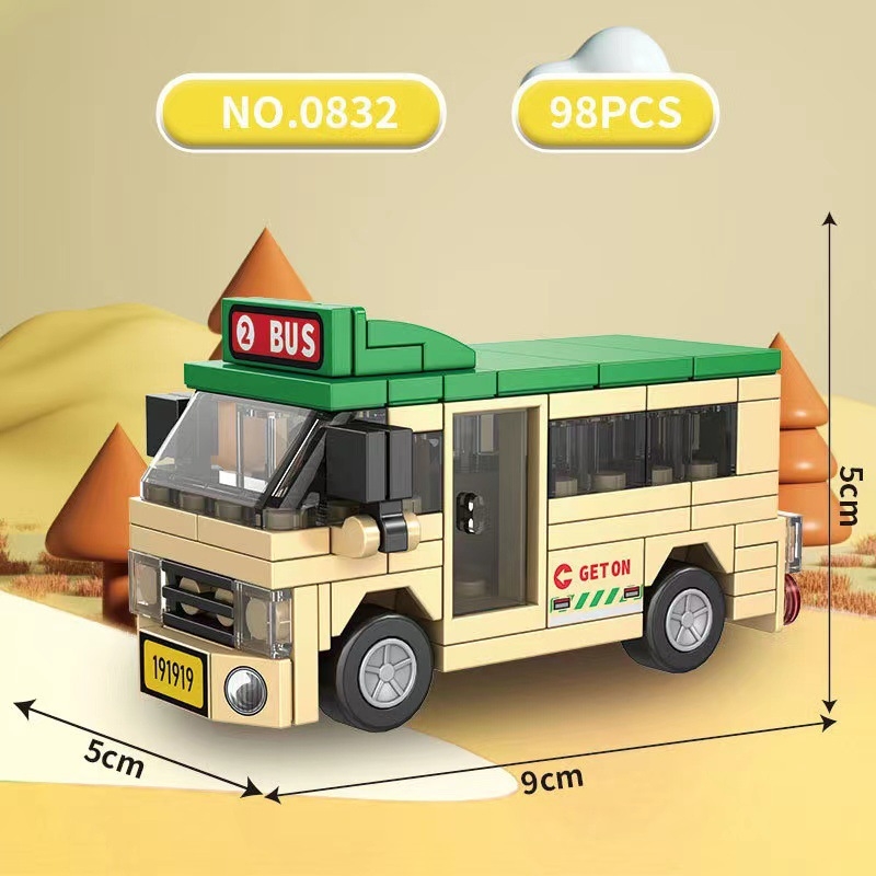 ABS пластмасов конструктор, Lego съвместим, 400–800 бр., за деца 7–14 години, подходящ за самостоятелно сглобяване.
