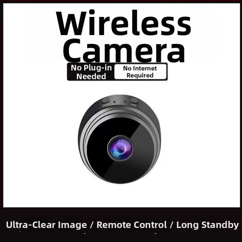Bezvadu mājas novērošanas kamera ar attālo HD skatījumu — savienota ar viedtālruni, bez monitora