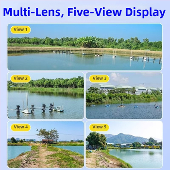 Saules enerģijas ārējā PTZ kamera ar 355° horizontālo griešanos, 90° vertikālo griešanos, griešanās ierobežojumu 355°, jauda DC 5V, sienas stiprinājums