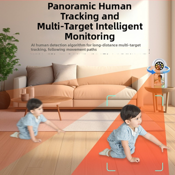 IP kamera bērnu un vecāku uzraudzībai ar mobilo lietotni, 720p, diapazons 10-30 m, nakts redzamība