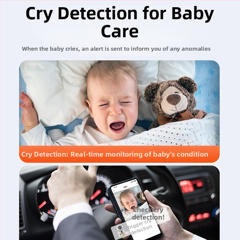 IP kamera bērnu un vecāku uzraudzībai ar mobilo lietotni, 720p, diapazons 10-30 m, nakts redzamība