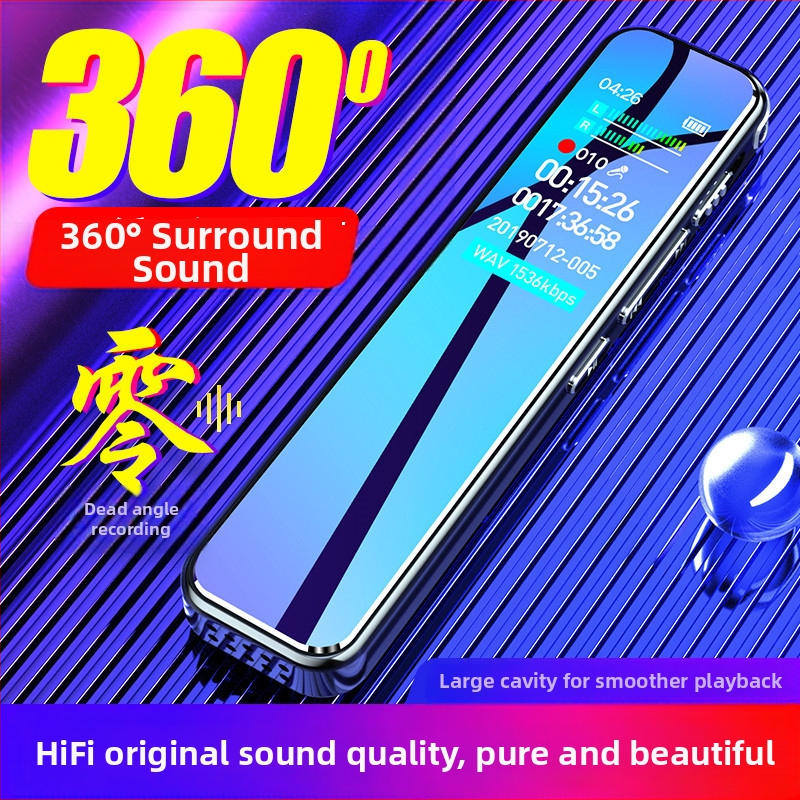 Prenosný profesionálny diktafón so znižovaním šumu, model A20, MP3/WAV, dosah nahrávania 100 m, čas nahrávania 500, USB 2.0