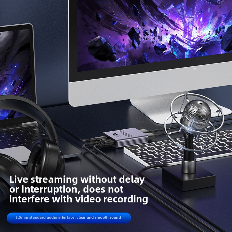 Video capture karta HC-V9 od YUCUN — USB 3.0, 2560x1440, HDMI, kompatibilný so všetkými operačnými systémami