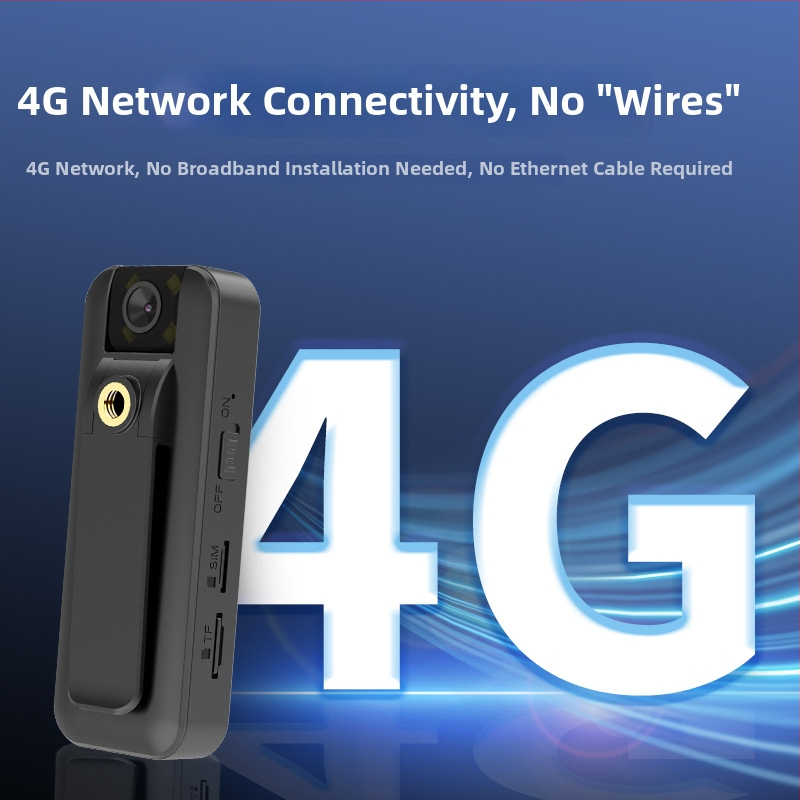 Ķermeņa kamera policijai ar 4G, ABS korpusu, ārējai lietošanai, 150 g