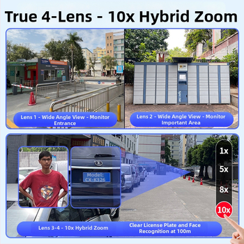 Bezdrôtová monitorovacia kamera s univerzálnym vnútorným/vonkajším použitím, nízka svetelnosť 0.002 lx, SNR > 72 dB, -40 až 70 °C, napájanie 12V