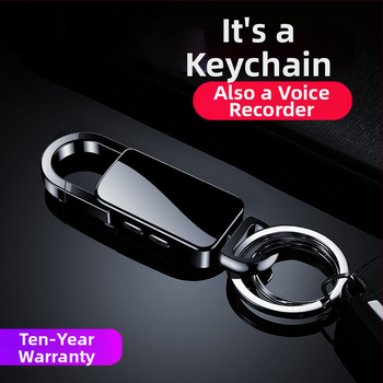 Καταγραφέας ήχου σε αλυσίδα κλειδιών με HD μείωση θορύβου, φορητός, μακρύς χρόνος λειτουργίας, MP3 player