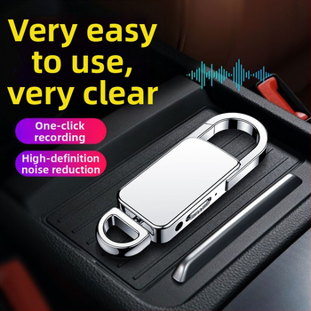 Καταγραφέας ήχου σε αλυσίδα κλειδιών με HD μείωση θορύβου, φορητός, μακρύς χρόνος λειτουργίας, MP3 player