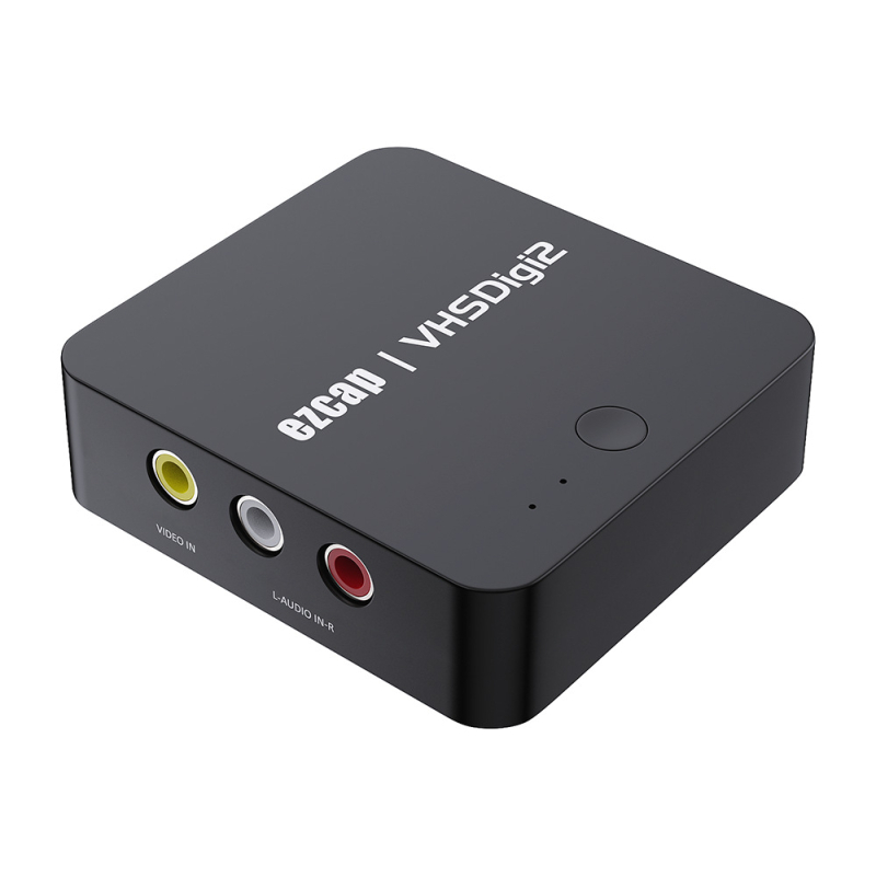 Ezcap181P AV kutija za snimanje - VHS u MP4, izravno snimanje na USB flash drive 64GB, bez računala, USB sučelje, NTSC 720x480@60fps / PAL 720x576@50fps, Kompatibilno sa svim operativnim sustavima, 1 godina garancije