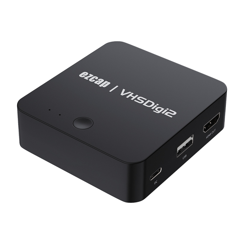 Ezcap181P AV kutija za snimanje - VHS u MP4, izravno snimanje na USB flash drive 64GB, bez računala, USB sučelje, NTSC 720x480@60fps / PAL 720x576@50fps, Kompatibilno sa svim operativnim sustavima, 1 godina garancije