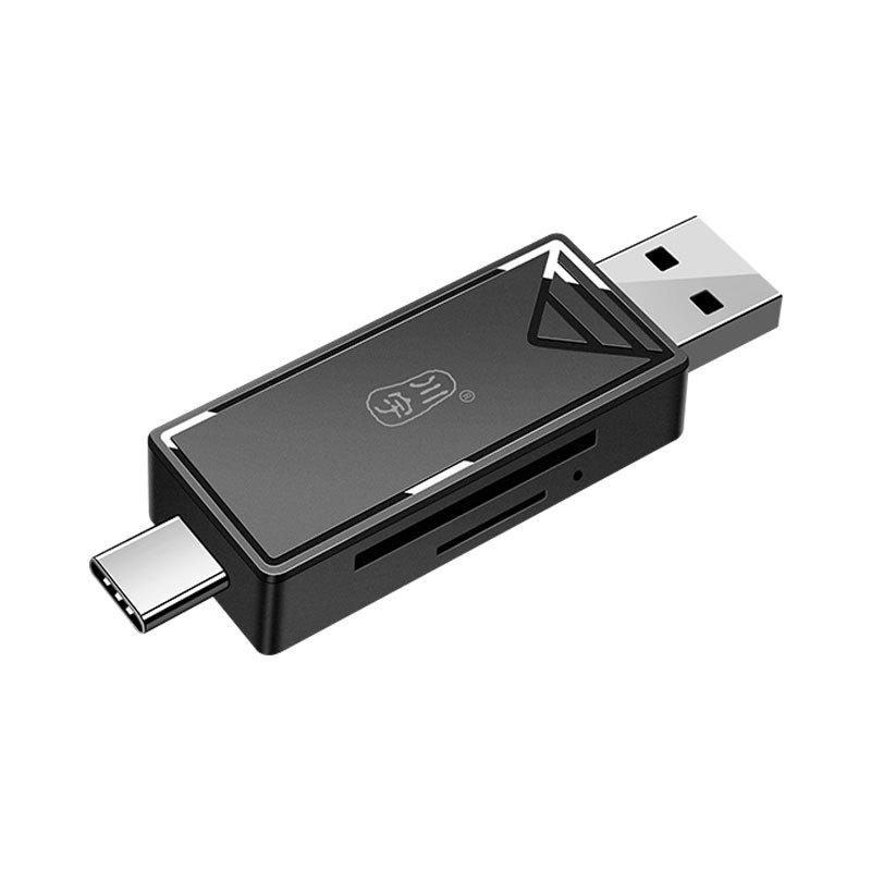 USB-C čitač kartica C251S – dvostruko sučelje, USB 2.0, SD/TF podrška, vanjska instalacija