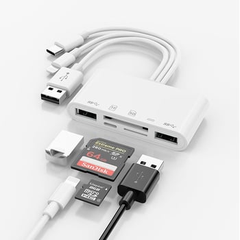 3-u-1 OTG adapter za Apple uređaje sa SD/TF karticama, Type-C sučelje