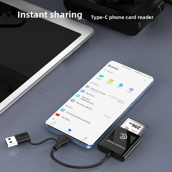 Čítačka kariet CFexpress Type-B, SD 2.0, USB 3.2 (10Gbps) Type-C