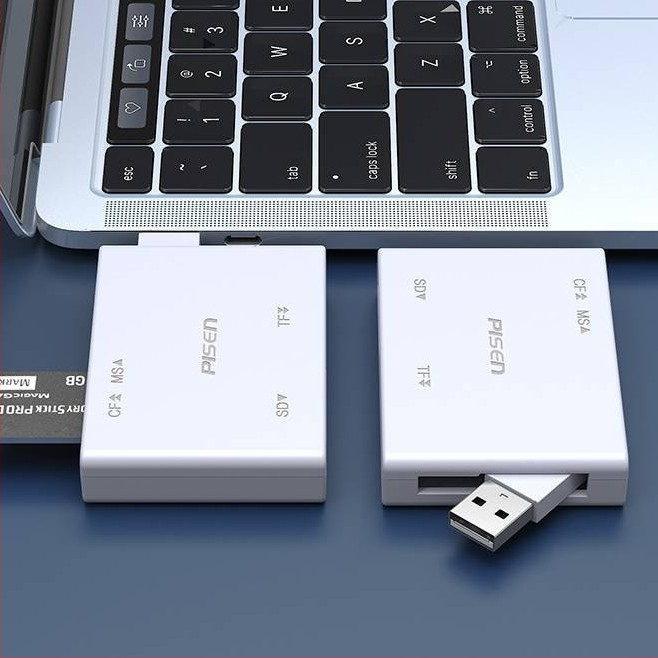 Všetko-v-jednom USB 2.0 čítačka kariet TS-E070 - podpora CF/SD/SDHC/TF