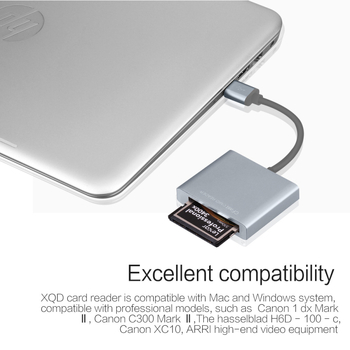 FD-F53 USB 3.0 Čitač kartica CFast, vanjski, kućište od Space Aluminum, kompatibilan s CFast