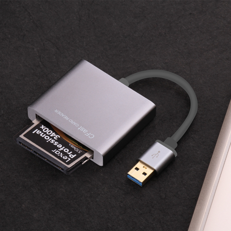 FD-F53 USB 3.0 Čitač kartica CFast, vanjski, kućište od Space Aluminum, kompatibilan s CFast