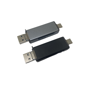 Višenamjenski OTG čitač kartica SD/TF, USB 3.0 i USB-C OTG, vanjski čitač za mobitele i računala, kućište od aluminijske legure