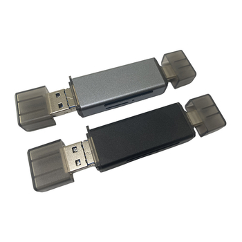 Višenamjenski OTG čitač kartica SD/TF, USB 3.0 i USB-C OTG, vanjski čitač za mobitele i računala, kućište od aluminijske legure