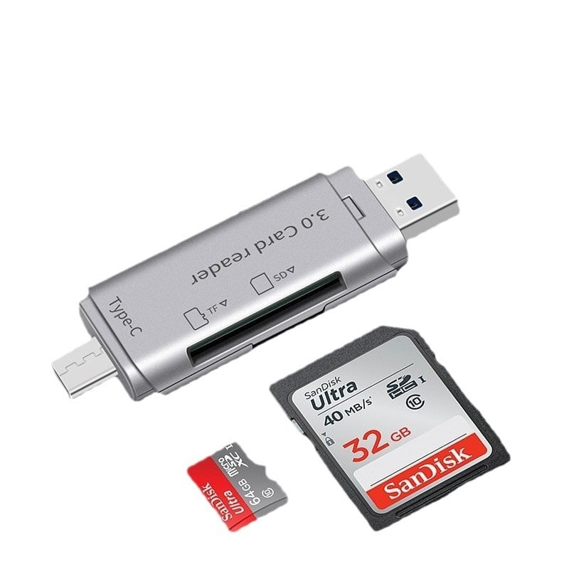 Type-C USB 3.0 čitač kartica – All-in-One SD/TF, OTG, za telefone i računala