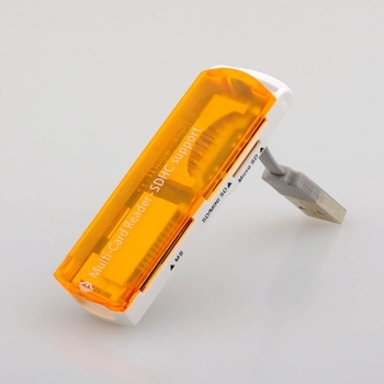 Small Spaceship USB αναγνώστης καρτών - USB 2.0, CF/SD/SDHC/TF κάρτες, εξωτερική εγκατάσταση