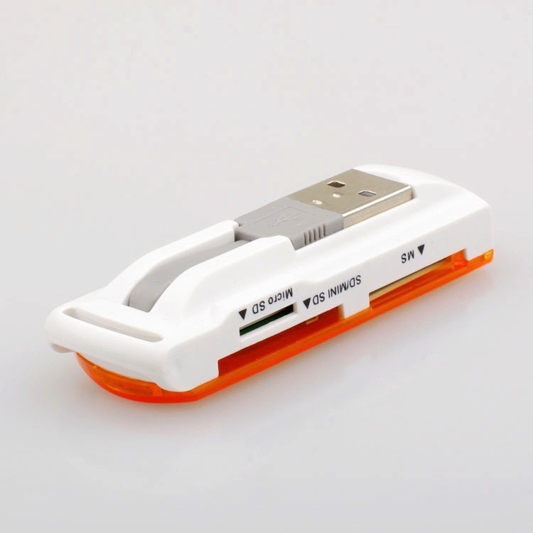 Small Spaceship USB αναγνώστης καρτών - USB 2.0, CF/SD/SDHC/TF κάρτες, εξωτερική εγκατάσταση