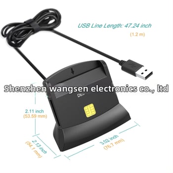 SCR303 USB 2.0 Čítačka ID/Smart Card – ABS, podpora MiniSD/SD/SDHC/TF/MicroSD, hmotnosť 80