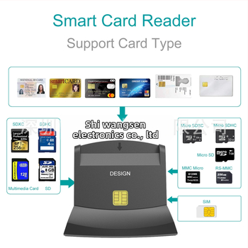 SCR303 USB 2.0 Čítačka ID/Smart Card – ABS, podpora MiniSD/SD/SDHC/TF/MicroSD, hmotnosť 80