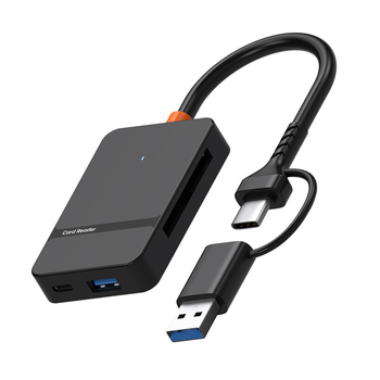 Cititor all-in-one USB 3.0/Type-C – CF/SD/TF/MS Pro/MS Micro Suport, Extern