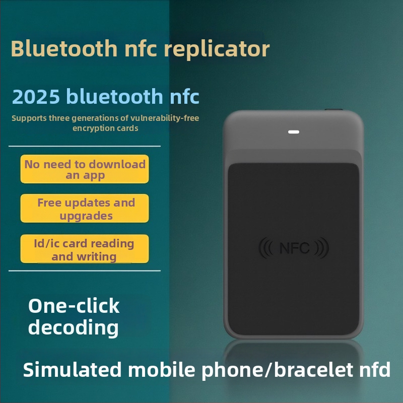 Bluetooth NFC четец/писач IC карти за достъп – карти за вход и асансьор, декодиране и дублиране
