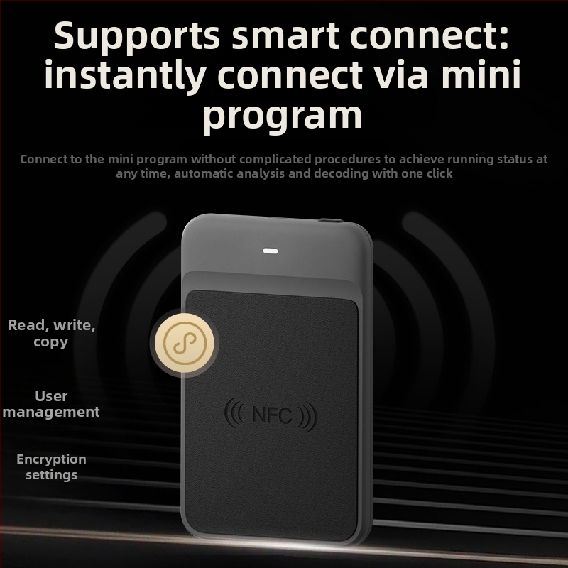Bluetooth NFC čítač a zapisovač IC vstupných kariet – pre výťah a obytné karty, dešifrovanie a duplikácia