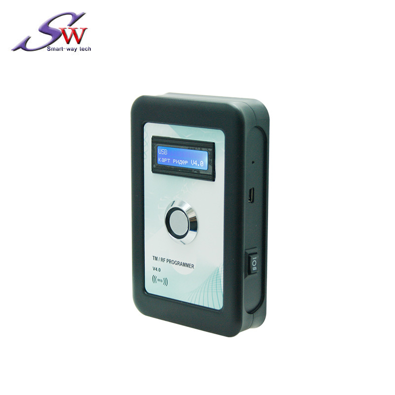 Cititor de carduri TM1990, replicator RW1990 EM4100/T5577 cu ecran LCD, 125 kHz, memorie de 64 biți, model TMR-V4.0