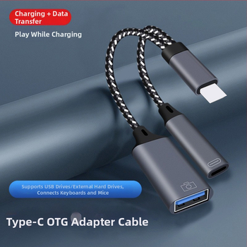 Yinhe BL-35 Type-C 2-in-1 OTG adapteris su USB flash atmintine ir kortų skaitytuvu, pelės palaikymas, suderinamas su iPad Pro