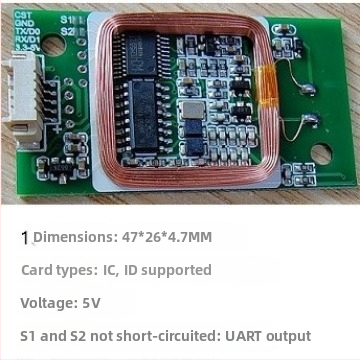 830T UART-5V IC/ID čítač kariet modul s rozhraním Wiegand