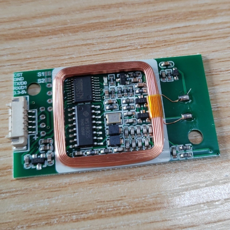 Модул за четене на карти 830T-UART-5V – безконтактен четец IC/ID карти, Wiegand интерфейс, разстояние за разпознаване 3, честота 125 kHz