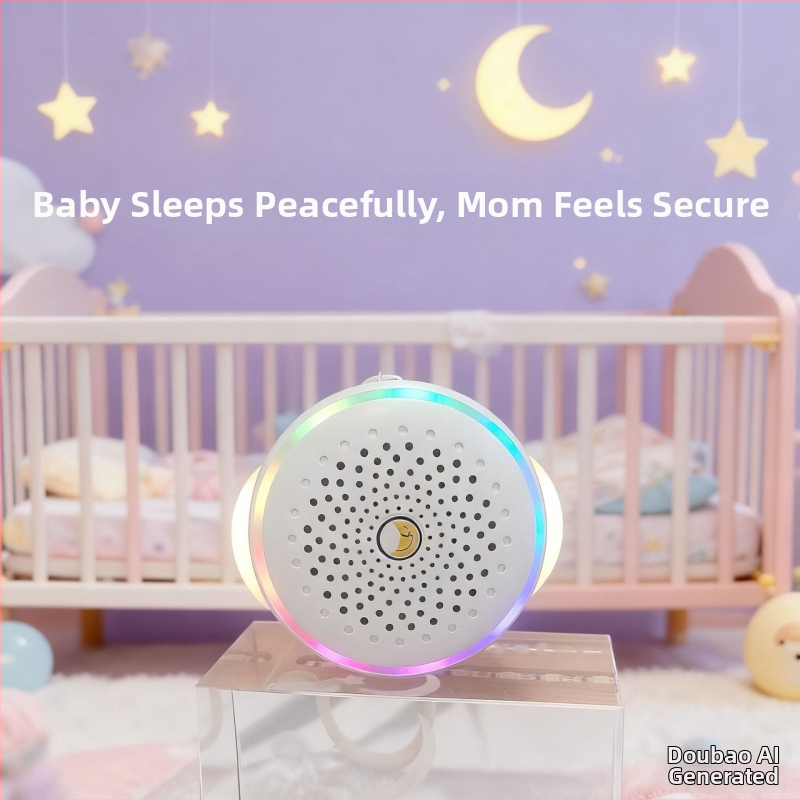 Portatīvs baltā trokšņa miega skaļrunis kubs — 60 Hz–15 kHz, SNR ≥60 dB, 1 W, USB barošana, iebūvētā 300–500 mAh akumulatora