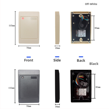 XIRUI XR-R101 atsparus vandeniui bekontaktis prieigos skaitytuvas, WG26 / Wiegand 34, 13,56MHz/125kHz, ID/IC/NFC kortoms
