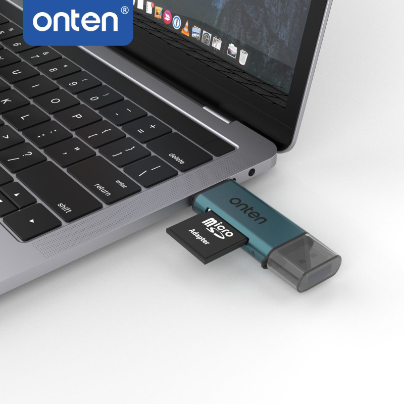 Oten Cr532 USB 2.0 SD/TF All-in-One čitač kartica s OTG podrškom USB-C i USB-A — OEM tiskanje logotipa