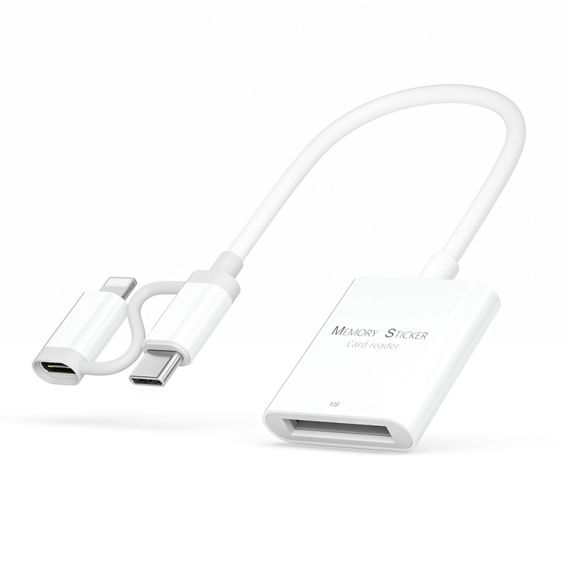 MS memorijska kartica All-In-One čitač za OTG Type-C uređaje – USB 2.0, podržava MS Pro i druge kartice, vanjska instalacija, model p01