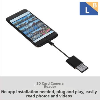 OTG čítačka SD kariet pre iPhone a iPad s Lightning konektorom, podpora SD/SDHC, kompatibilné s iOS